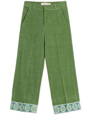Valentino Garavani Straight Trousers - Green