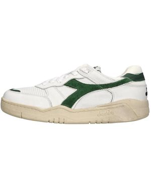 Diadora Schoenen ,Veelkleurig ,Leer B.560 Used - Wit