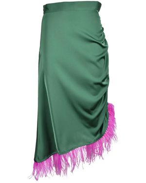 WEILI ZHENG Midi Skirts - Verde