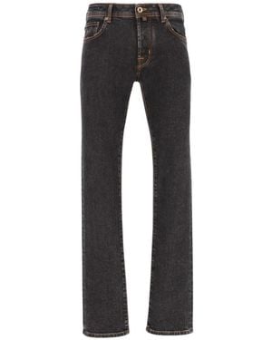 Jacob Cohen Jeans ,Grijs ,Katoen Slim-Fit Jeans