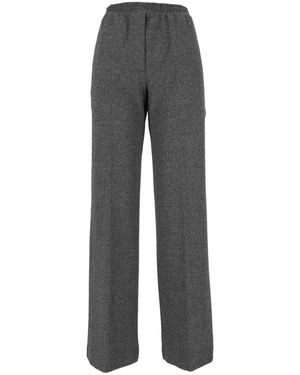 Weekend by Maxmara Broeken ,Grijs ,Katoen Wkdeditta Wijde Broek