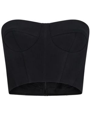 David Koma Sleeveless Tops - Black