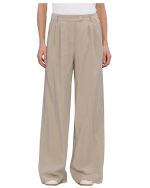 Simplee Wide Broeken - Naturel