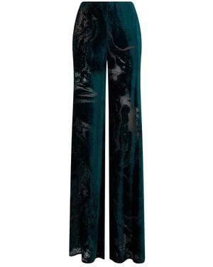 Alberta Ferretti Wide Trousers - Azul