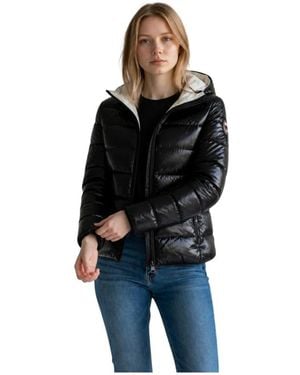 Blauer Winterjassen - Zwart