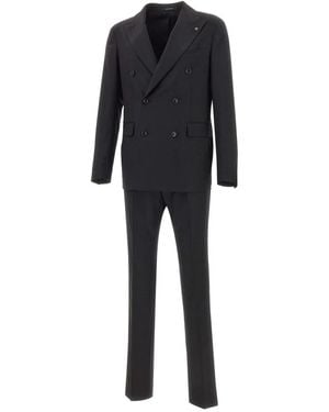 Tagliatore Single Breasted Suits - Zwart