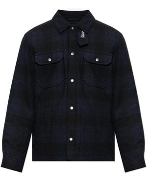 Woolrich Jassen ,Blauw ,Wol Wool Jacket