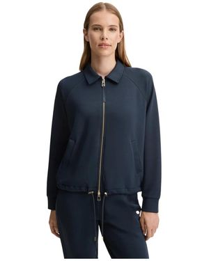 Joop! Sportieve Jas Met Trekkoord Aan De Zoom - Blauw