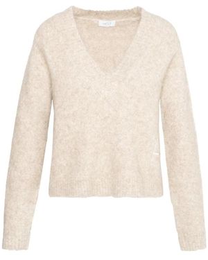 Hèst Zachte V-Hals Pernille Sweater - Wit