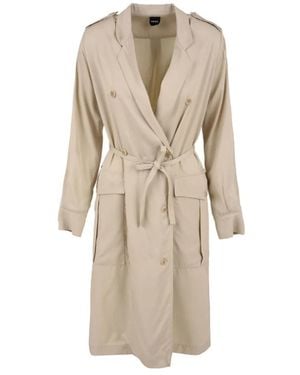 Aspesi Belted Coats - Neutro