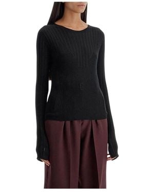 Lanvin Round-Neck Knitwear - Black