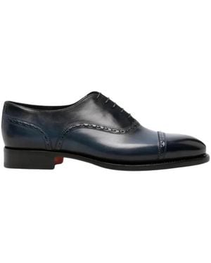 Santoni Business Shoes - Blu