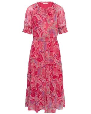Cream Kleedjes ,Roze ,Midi Jurk