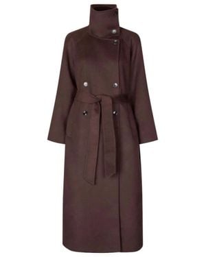 Samsøe & Samsøe Belted Coats - Marrón