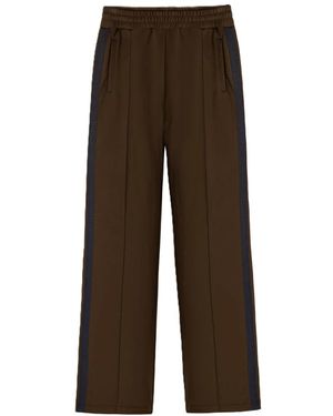 LADNERI Wide Trousers - Marrón