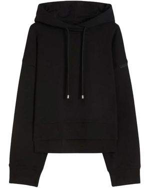 Sportmax Hoodies & Sweatvesten ,Zwart ,Sweatshirts