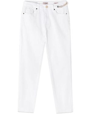 Oltre Cropped Jeans - Blanco