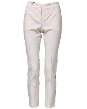 Dolce & Gabbana Slim Fit Solid Colour Trousers - Grey