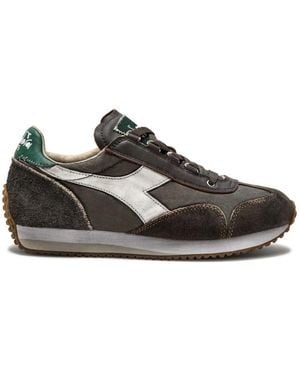 Diadora Bruine Sneakers Klassiek Ontwerp - Zwart