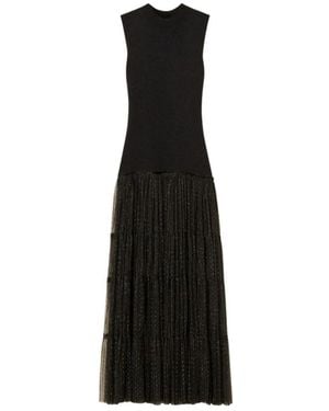 Twinset Jurk Met Ruches - Zwart