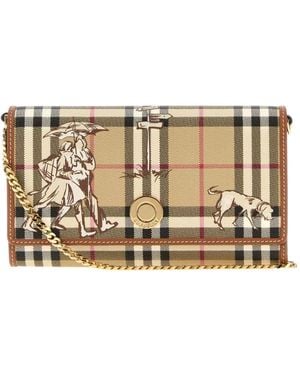 Burberry Geldbörse Aus Bedrucktem Canvas - Mettallic