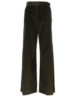 Weekend by Maxmara Broeken ,Groen ,Katoen Tania Wide Broeken - Zwart