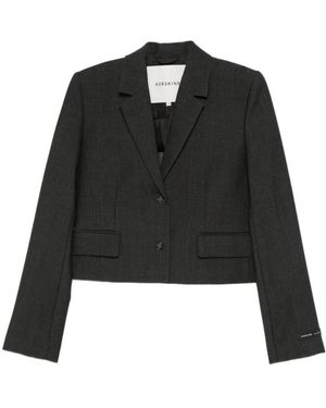 Birgitte Herskind Jassen ,Grijs ,Wol Blazers - Zwart