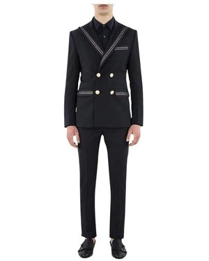 Cor Sine Labe Doli Double Breasted Suits - Black