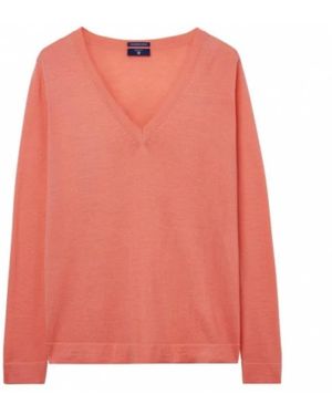 GANT V-Neck Knitwear - Rosa