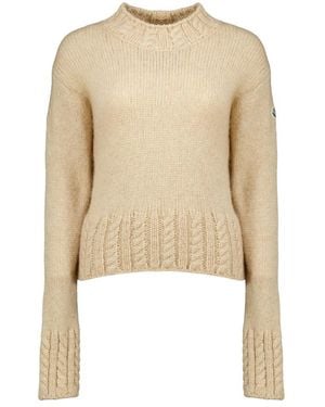 Moncler Round-Neck Knitwear - Neutro