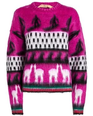 N°21 Round-Neck Knitwear - Rose