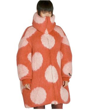 Marni Punkte Daunenmantel - Orange