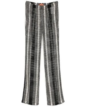 Missoni Broeken ,Veelkleurig ,Wide Broeken - Grijs