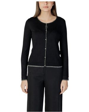 Liu Jo Schwarzer Viskosemischung Cardigan