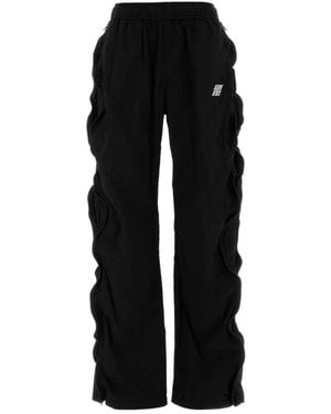 T By Alexander Wang Logo Kordelzug-Trainingshose - Schwarz