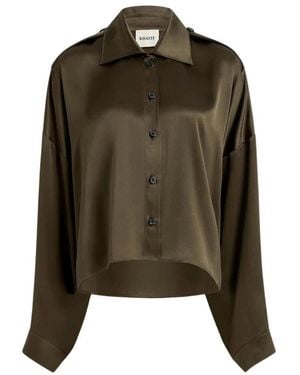KHAITE Overhemden ,Groen ,Bodine Top