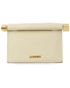 Jacquemus Rond Carré Clutch - Natur