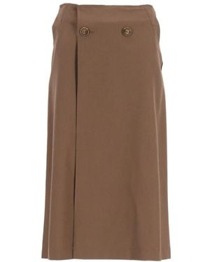 MM6 by Maison Margiela Midi Skirts - Brown