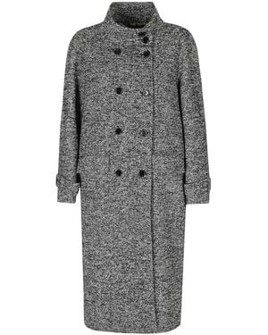 Dolce & Gabbana Double-Breasted Coats - Gris