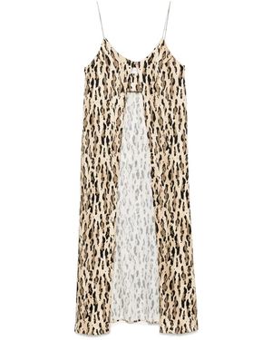 THE NINA STUDIO Gilet Met Knopen En Bandjes - Naturel