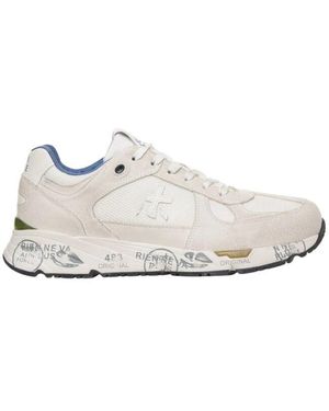Premiata Weiße Sneakers Mit Rundem Design