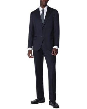 Luigi Bianchi Kostuums ,Blauw ,Single Breasted Suits - Zwart