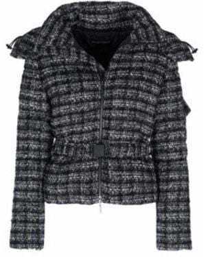 Emporio Armani Schwarze Lederjacke Für Frauen