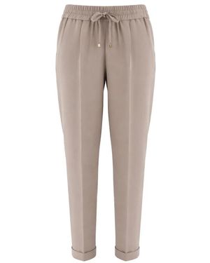 Kiton Broeken ,Soepelvallende Broek - Grijs