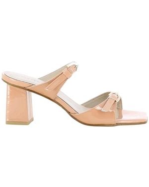 March23 Heeled Mules - Rosa
