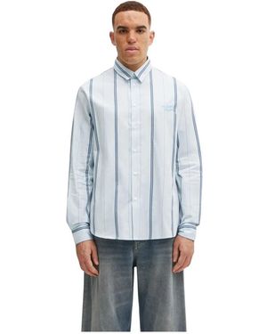 Maison Kitsuné Relaxed Shirt - Blauw