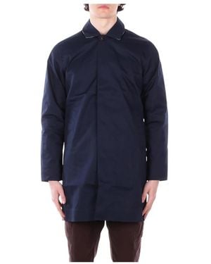 Barbour Single-Breasted Coats - Blue