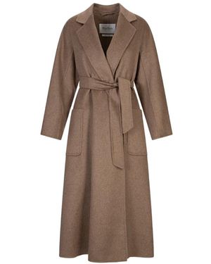 Max Mara Belted Coats - Marrón