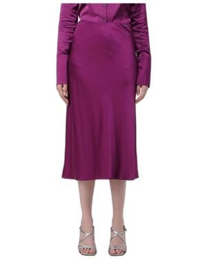 Patrizia Pepe Midi Skirts - Morado