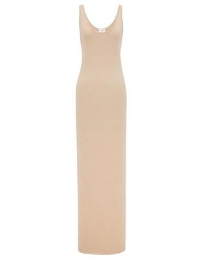 Saint Laurent Maxi Jurken - Wit
